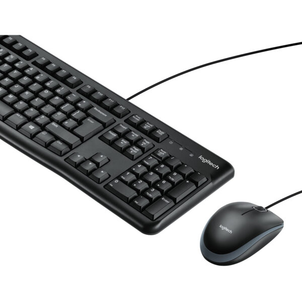Logitech Desktop MK120 Wired simplicity - Full-size (100%) - Wired - USB - AZERTY - Black - Mouse included - Image 8