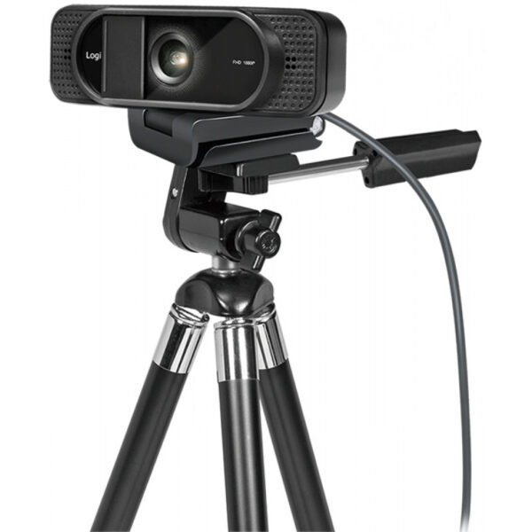 LogiLink Full-HD-USB-Webcam mit Dual-Mikrofon schwarz 96 Grad Weitwinkelobjektiv Fixfokus - Image 2
