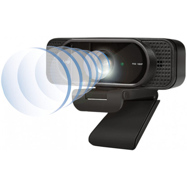 LogiLink Full-HD-USB-Webcam mit Dual-Mikrofon schwarz 96 Grad Weitwinkelobjektiv Fixfokus - Image 7