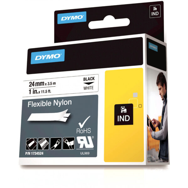Dymo IND Flexible Nylon - Black on white - Multicolour - Nylon - -10 - 80 °C - UL 969 - DYMO - Image 3