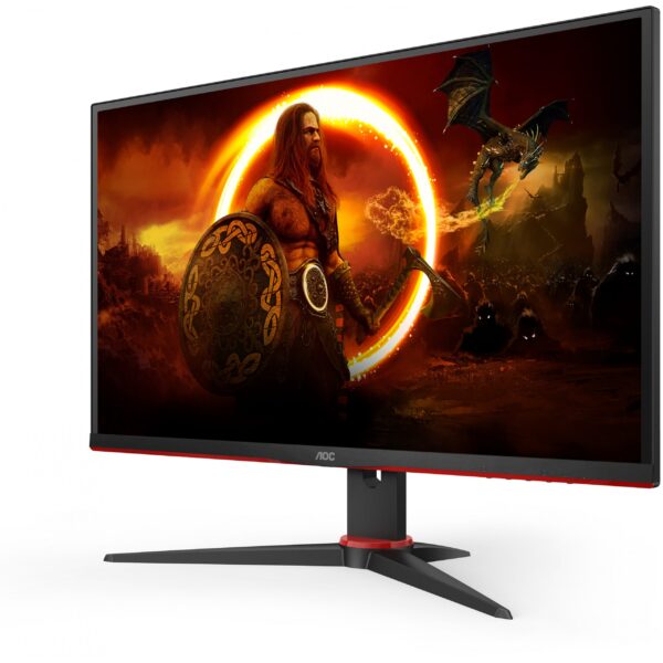 AOC Gaming AGON 24G2SAE - 24 Inch FHD Gaming Monitor, 165Hz, VA, 1ms, FreeSync Premium , Low input Lag, Speakers, Shadow Control (1920 x 1080 @ 165Hz, 350 cd/m² , HDMI 1.4 x 2 / DisplayPort 1.2 x 1) - Image 8