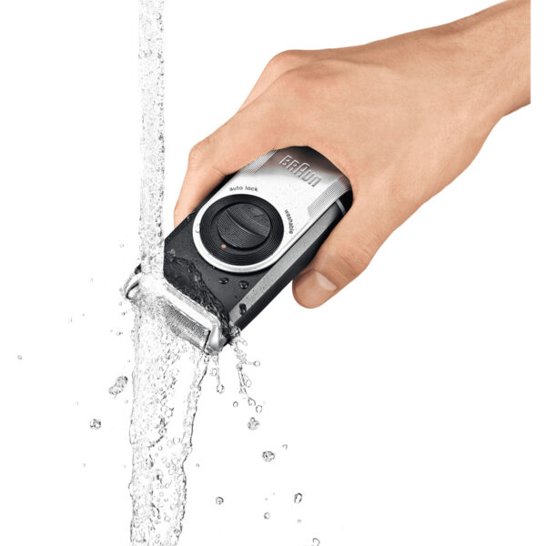 Braun MobileShave PocketGo M90 - Blue - Silver - Battery - 60 h - 180 g - Box - 38 mm