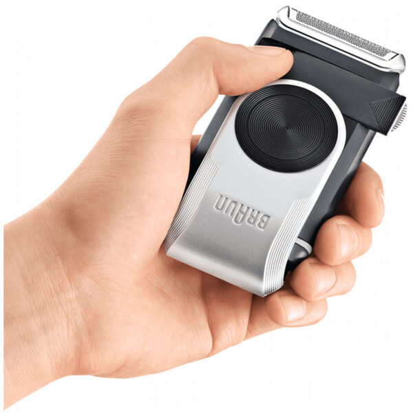 Braun MobileShave PocketGo M90 - Blue - Silver - Battery - 60 h - 180 g - Box - 38 mm - Image 4