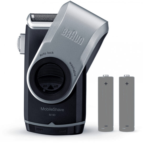Braun MobileShave PocketGo M90 - Blue - Silver - Battery - 60 h - 180 g - Box - 38 mm - Image 5