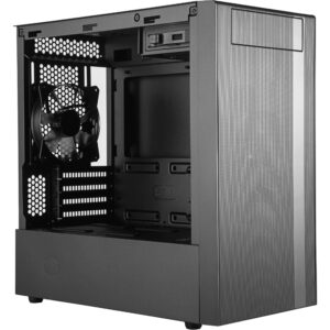 Cooler Master MasterBox NR400 - Mini Tower - PC - Black - micro ATX - Mini-ITX - Plastic - Steel - Tempered glass - Gaming
