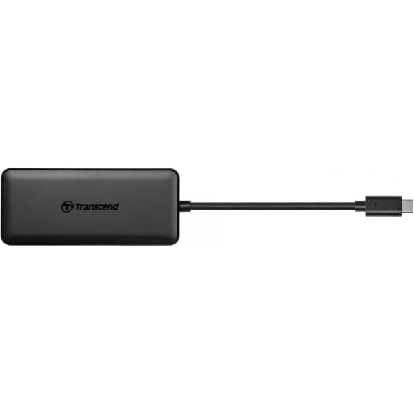 Transcend HUB5C - USB 3.2 Gen 2 (3.1 Gen 2) Type-C - MicroSD (TransFlash) - MicroSDHC - MicroSDXC - SD - SDHC - SDXC - Black - CE/FCC/BSMI/KC/RCM/EAC - USB - 20 V - Image 2