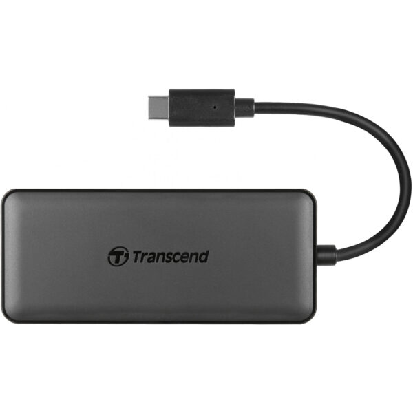 Transcend HUB5C - USB 3.2 Gen 2 (3.1 Gen 2) Type-C - MicroSD (TransFlash) - MicroSDHC - MicroSDXC - SD - SDHC - SDXC - Black - CE/FCC/BSMI/KC/RCM/EAC - USB - 20 V - Image 3