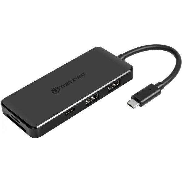 Transcend HUB5C - USB 3.2 Gen 2 (3.1 Gen 2) Type-C - MicroSD (TransFlash) - MicroSDHC - MicroSDXC - SD - SDHC - SDXC - Black - CE/FCC/BSMI/KC/RCM/EAC - USB - 20 V - Image 6