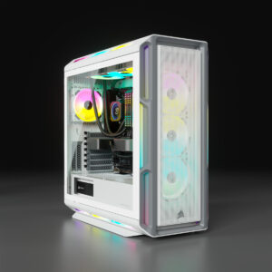Corsair Case 5000T RGB TG. White Mid