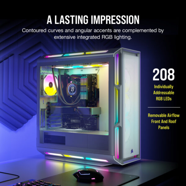 Corsair Case 5000T RGB TG. White Mid - Image 12
