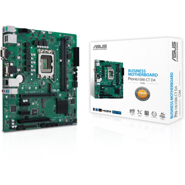 ASUS PRO H610M-C D4-CSM//LGA1700 H610 U32G1 MB - Motherboard - Intel Sockel 1700 (Core i) - Image 2