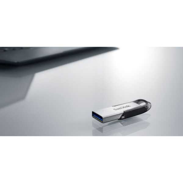 SanDisk Ultra Flair - 512 GB - USB Type-A - 3.2 Gen 1 (3.1 Gen 1) - 150 MB/s - Capless - Silver - Image 2