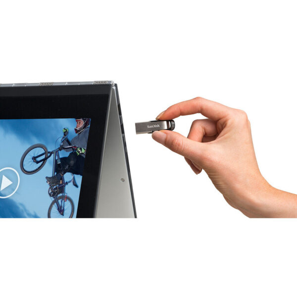 SanDisk Ultra Flair - 512 GB - USB Type-A - 3.2 Gen 1 (3.1 Gen 1) - 150 MB/s - Capless - Silver - Image 6