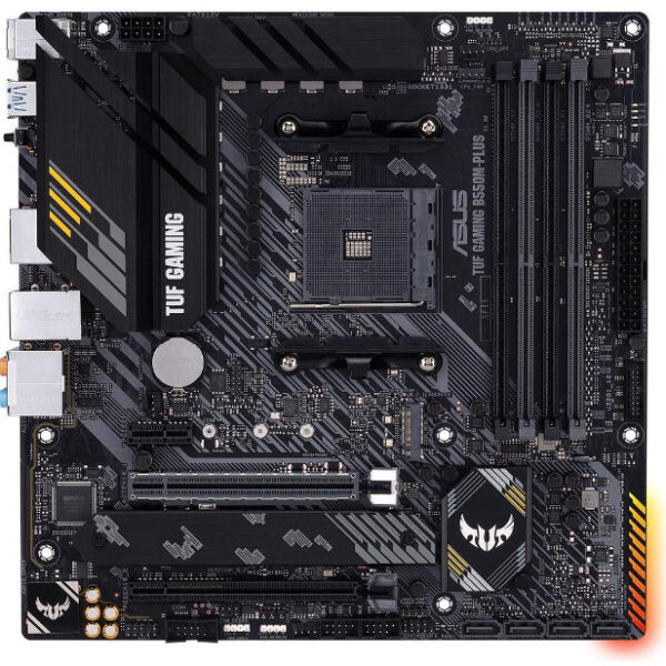 ASUS TUF GAMING B550M PLUS - AMD - Socket AM4 - 3rd Generation AMD Ryzen™ 3 - 3rd Generation AMD Ryzen 5 - 3rd Generation AMD Ryzen™ 7 - 3rd... - DDR4-SDRAM - 128 GB - DIMM