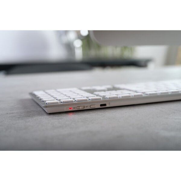 Cherry KW 9100 SLIM FOR MAC - USB + Bluetooth - QWERTZ - Silver - Image 2