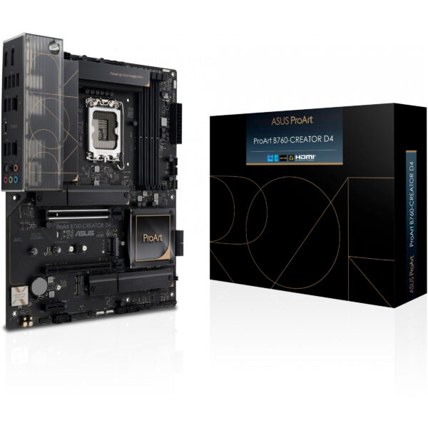 ASUS PROART B760-CREATOR D4 - Intel - LGA 1700 - Intel® Celeron® - Intel® Core™ i3 - Intel® Core™ i5 - Intel® Core™ i7 - Intel® Core™ i9,... - LGA 1700 - DDR4-SDRAM - 128 GB - Image 3