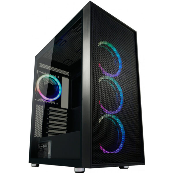LC-Power Gehäuse Gaming 802B-ON Black Wandererd_X RGB black retail - PS/2 - Silver - Image 18