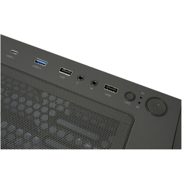 LC-Power Gehäuse Gaming 802B-ON Black Wandererd_X RGB black retail - PS/2 - Silver - Image 6