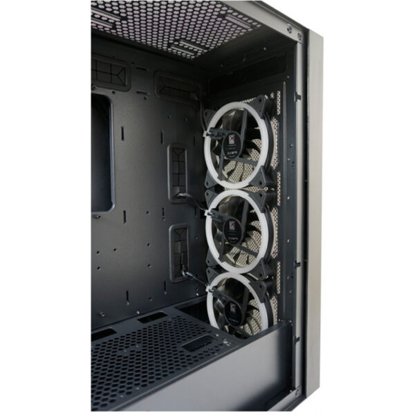 LC-Power Gehäuse Gaming 802B-ON Black Wandererd_X RGB black retail - PS/2 - Silver - Image 7