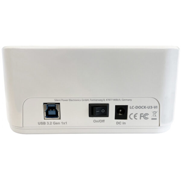 LC-Power Dockingstation USB 3.2 2.5 in/3.5 in SATA/SSD - Image 3