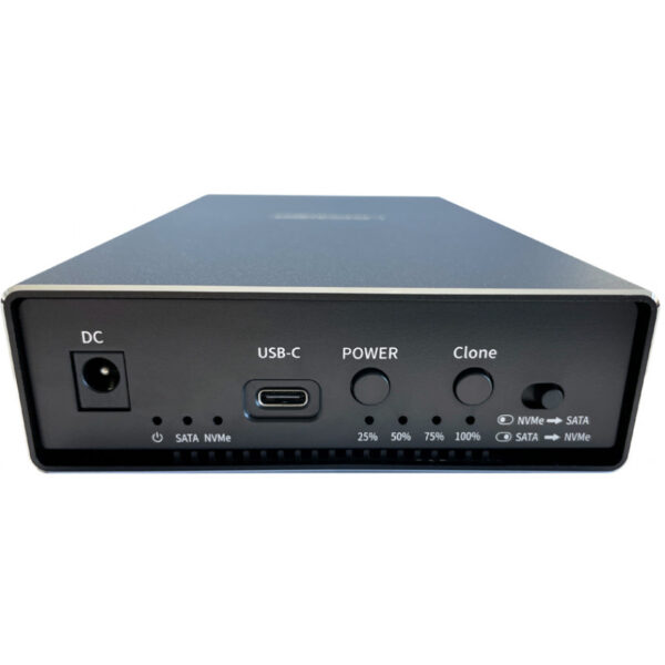 LC-Power LC-dock-C-35-M2 - Externes 3.5'' SATA HDD+ M.2 NVMe Gehäuse Aluminium USB 3 - Image 7