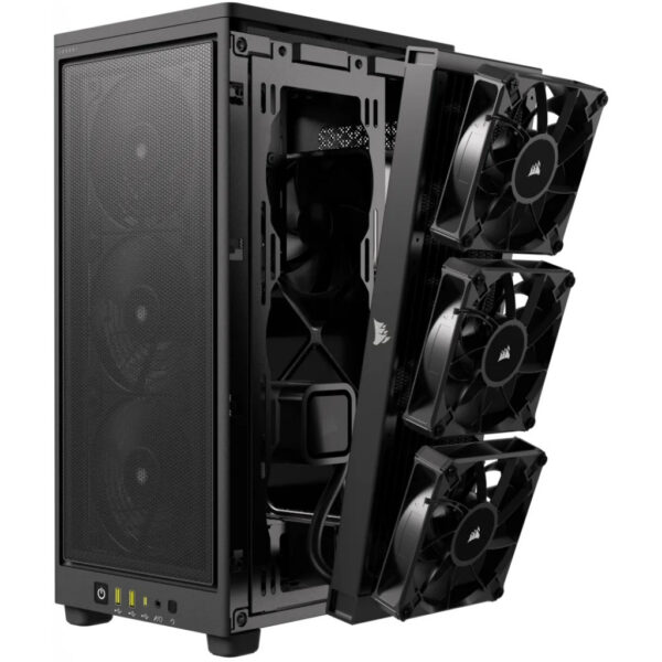 Corsair 2000D AIRFLOW - Small Form Factor (SFF) - PC - Black - Mini-ITX - Mesh - 9 cm - Image 11