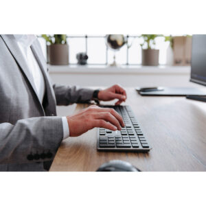 Cherry KW X ULP - USB + RF Wireless + Bluetooth - Mechanical - QWERTZ - LED - Black
