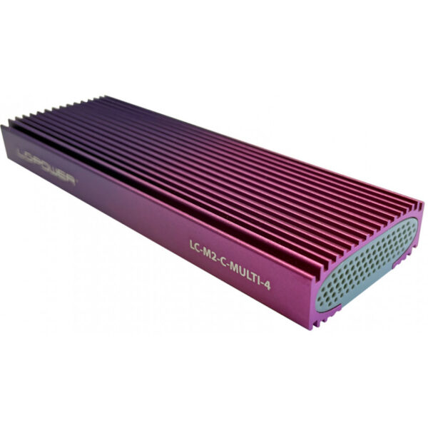 LC-Power SSD-Gehäuse LC-M2-C-Multi-4 -M.2 NVMe & SATA - Cable - Digital - Image 2