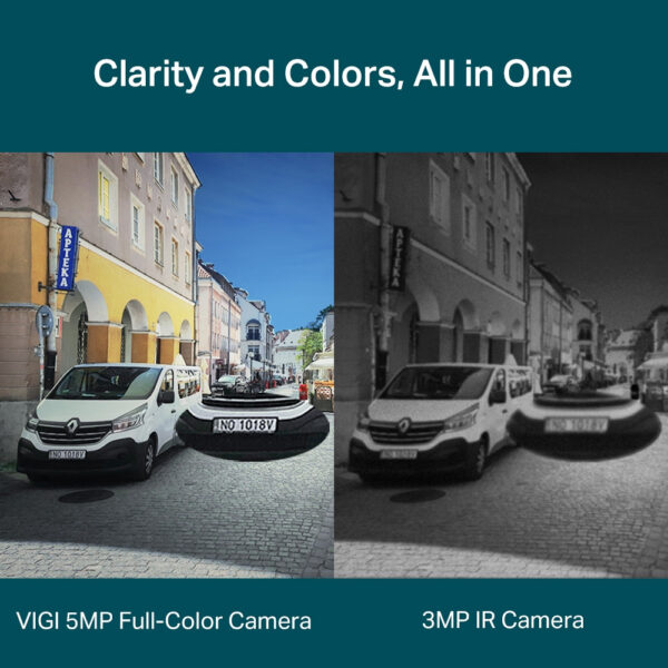 TP-LINK VIGI 5MP Full-Color Dome Network Camera - IP security camera - Indoor & outdoor - Wired - 120 dB - CE - NTRA - VCCI - KC - BSMI - FCC - IC - Ceiling - Image 3