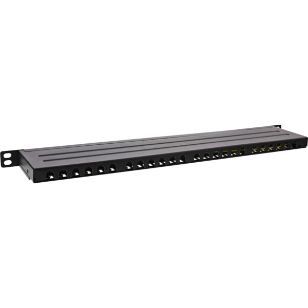 InLine 19" patch panel Cat.6A 0.5 U 24-port - with dust protection - black - Image 10