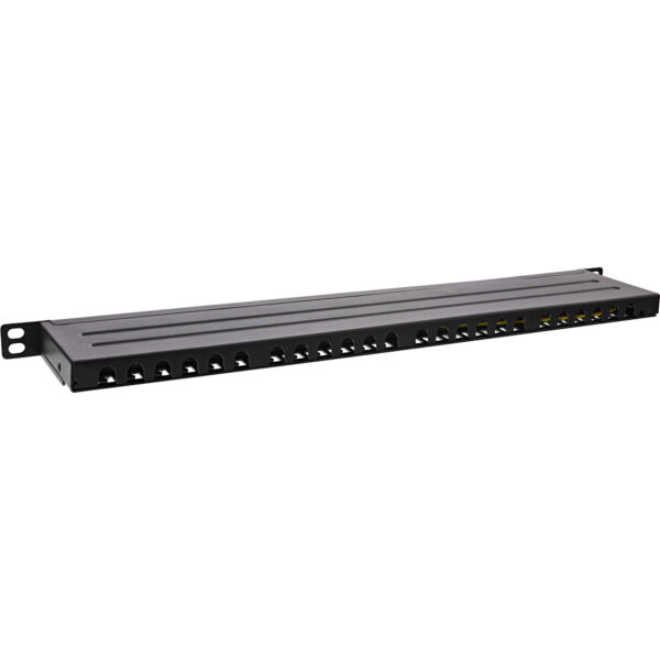 InLine 19" patch panel Cat.6A 0.5 U 24-port - with dust protection - black - Image 7