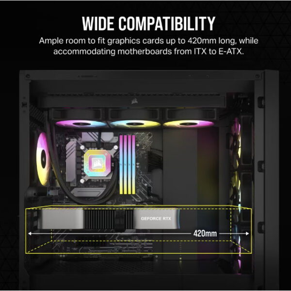 Corsair Case 5000D Airflow Core TempGlass Black - Image 4