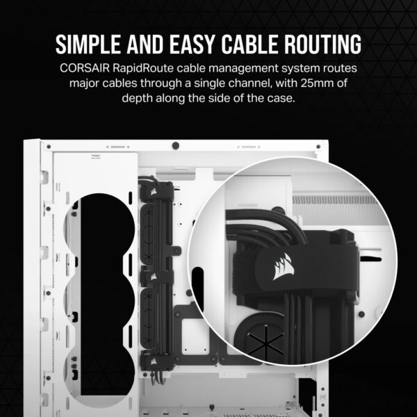 Corsair Case 5000D Airflow Core TempGlass White - Image 9