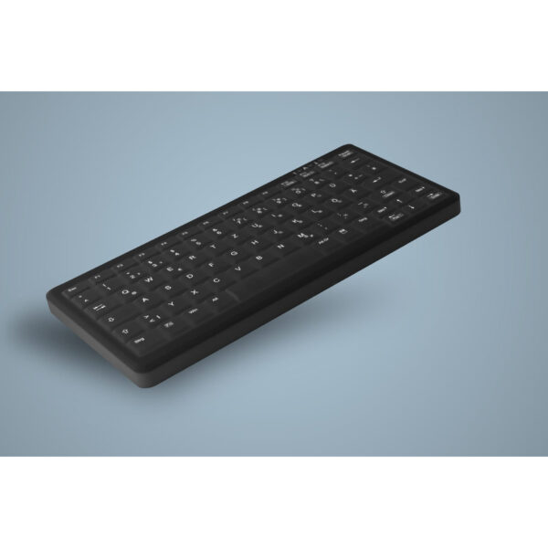 Cherry Wireless Hygiene Mini Notebook Style Keyboard Sealed USB Black - Image 2