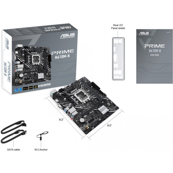 ASUS MB ASUS PRIME H610M-K (Intel,1700,DDR5,mATX) - Image 5