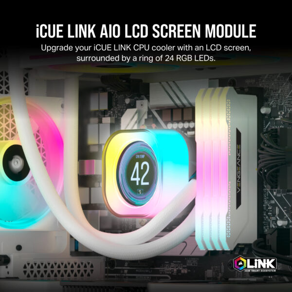 Corsair iCUE LINK LCD Module White - Image 2