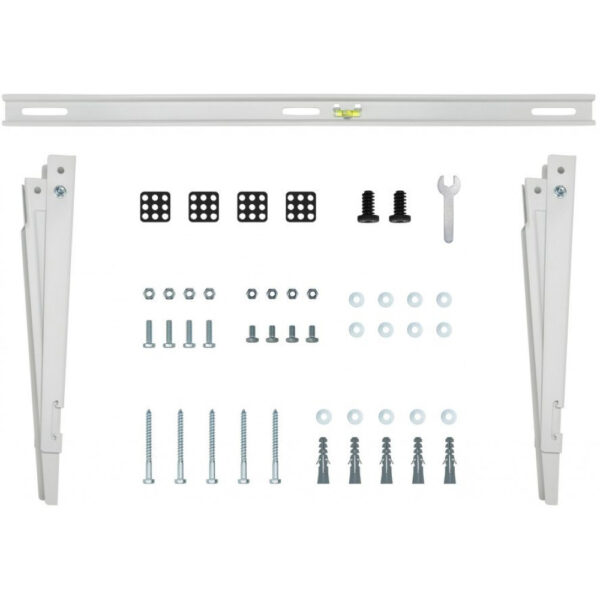 InLine Bracket for split air conditioner outdoor unit or heat pump - white - Image 5