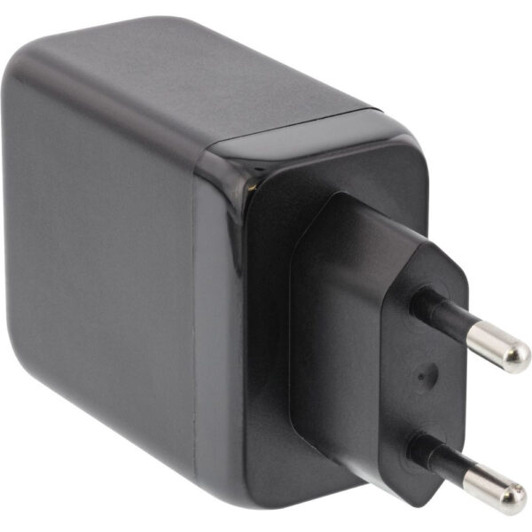 InLine USB PD power supply - GaN charger - 3-port - Dual USB-C + USB-A - 65W - Image 2