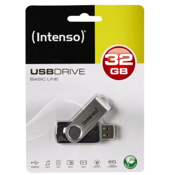 Intenso Basic Line 32GB USB 2.0 Black,Silver USB flash drive - Image 5