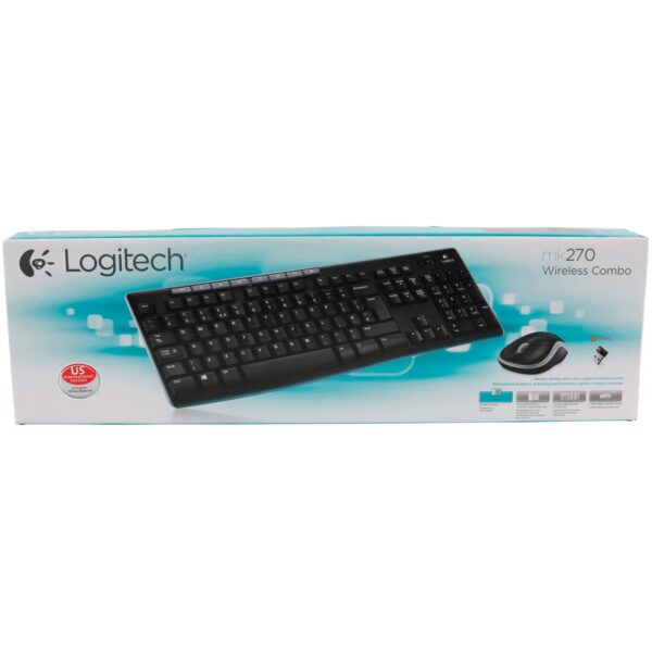Logitech Wireless Combo MK270 - Keyboard - QWERTY - Black - Image 4