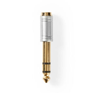 Audio Adapter | 6.35 mm Male - 3.5 mm Female | Metal | Silver