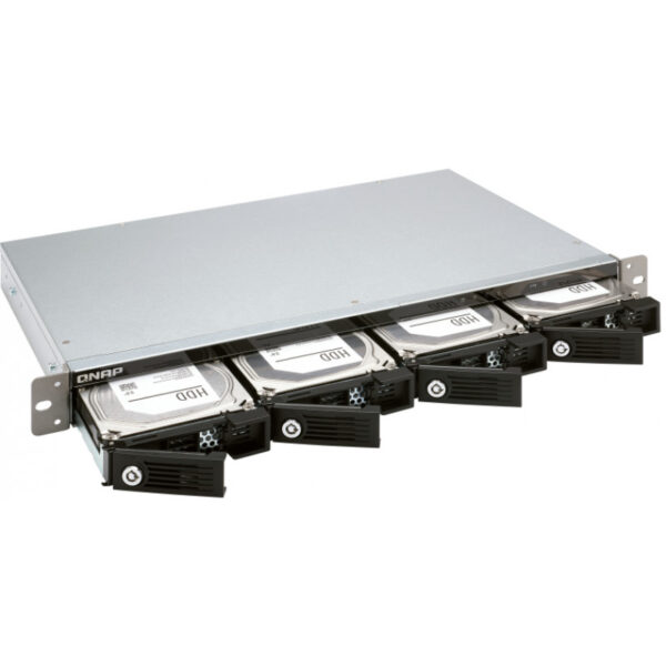 QNAP TR-004U - HDD/SSD enclosure - 2.5/3.5" - Serial ATA II - Serial ATA III - 6 Gbit/s - Hot-swap - Black - Grey - Image 2