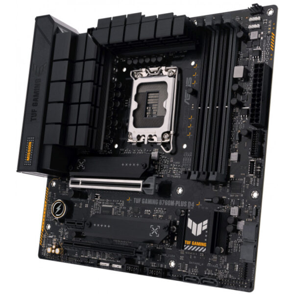 ASUS TUF GAMING B760M-PLUS D4 - Intel - LGA 1700 - Intel® Celeron® - Intel® Core™ i3 - Intel® Core™ i5 - Intel® Core™ i7 - Intel® Core™ i9,... - LGA 1700 - DDR4-SDRAM - 128 GB - Image 3