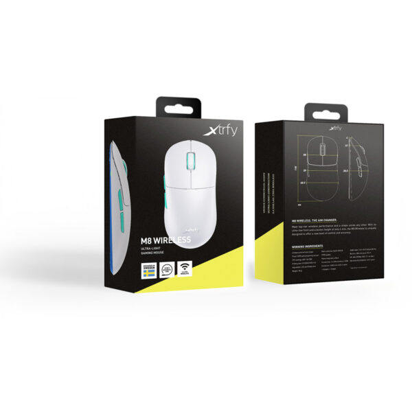 Cherry M8 - Right-hand - Optical - RF Wireless - 26000 DPI - 2 ms - White - Image 6