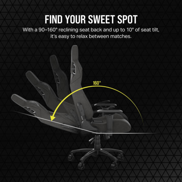Corsair CF-9010057-WW - PC gaming chair - 120 kg - Mesh seat - Meshed backrest - 188 cm - Black - Image 5