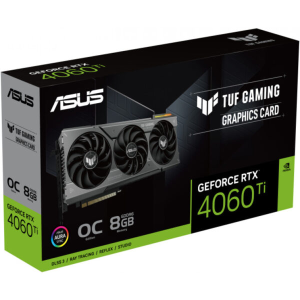 ASUS TUF GeForce RTX 4060 Ti Gaming OC 8GB TUF-RTX4060TI-O8G-Gaming - Graphics card - PCI-Express - Image 4