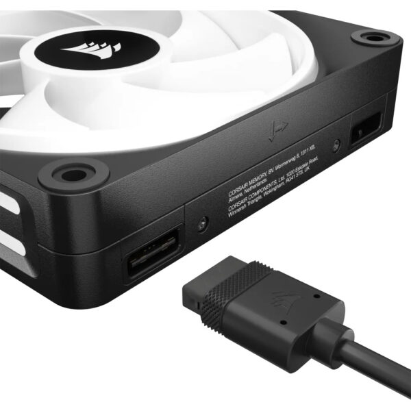 Corsair CO-9051001-WW - Fan - 12 cm - 480 RPM - 2400 RPM - 63.1 cfm - Black - White - Image 3