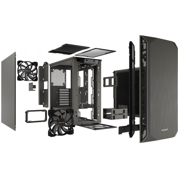 Be Quiet! Pure Base 500 Metallic Gray - Tower - PC - Grey - ATX - Mini-ATX - Mini-ITX - ABS synthetics - Steel - 19 cm - Image 3