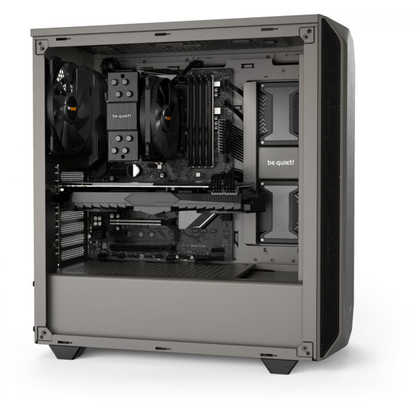 Be Quiet! Pure Base 500 Metallic Gray - Tower - PC - Grey - ATX - Mini-ATX - Mini-ITX - ABS synthetics - Steel - 19 cm - Image 5