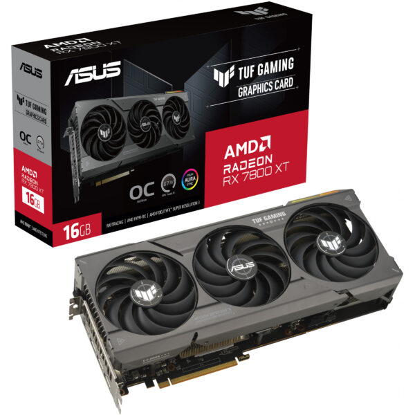 ASUS TUF Gaming Radeon RX 7800 XT OC Gaming Grafikkarte 16GB GDDR6 3xDP/HDMI - Image 6